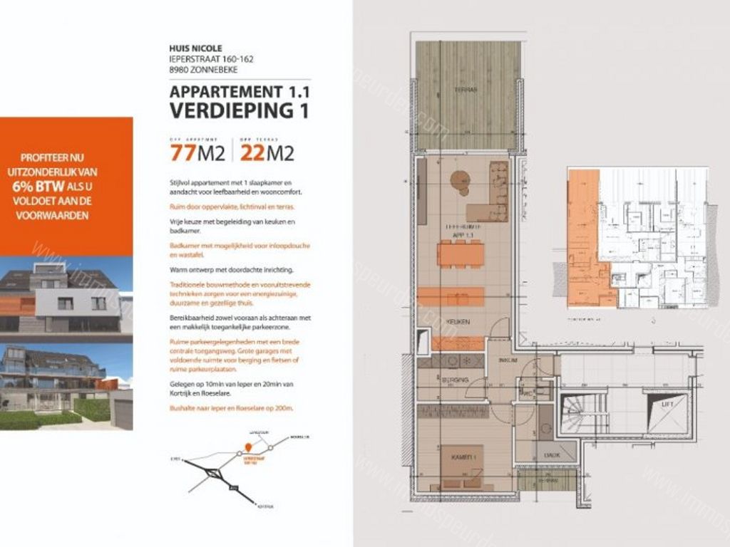 Huis in Zonnebeke - 332268 - Ieperstraat 160-162-0101, 8980 Zonnebeke